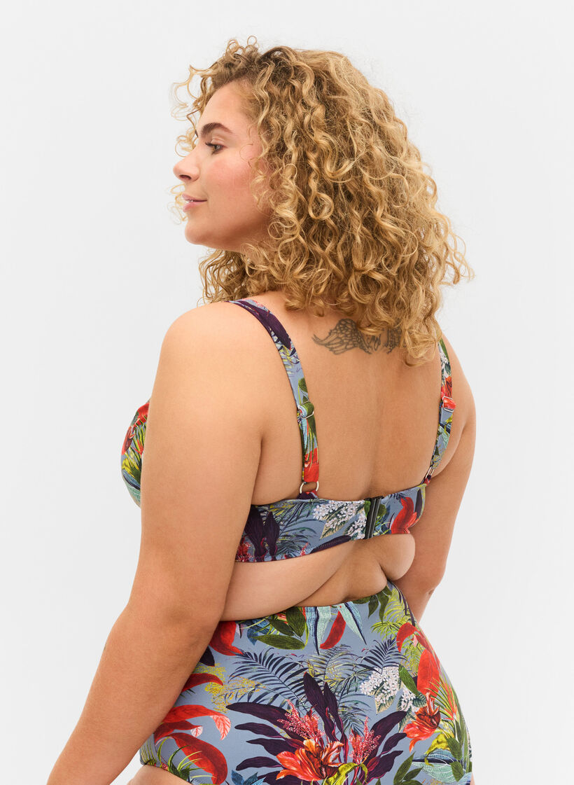 Bikinitop met print en beugel, Citadel AOP, Model image number 1