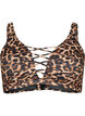 Bikinibeha met luipaardprint en kruisdetail, Autentic Leopard, Packshot image number 0
