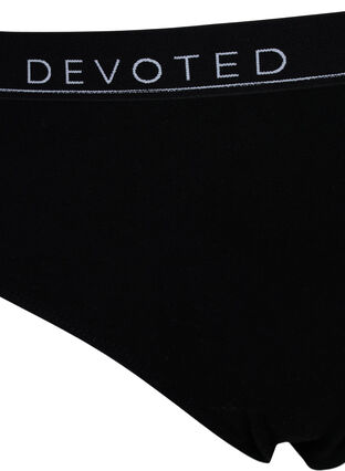 Katoenen onderbroek met normale taille, Black/Upper Font, Packshot image number 2