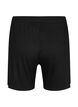 Losse viscose short met ribstructuur, Black, Packshot image number 1