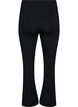 Flared jerseybroek, Zwart, Packshot image number 1