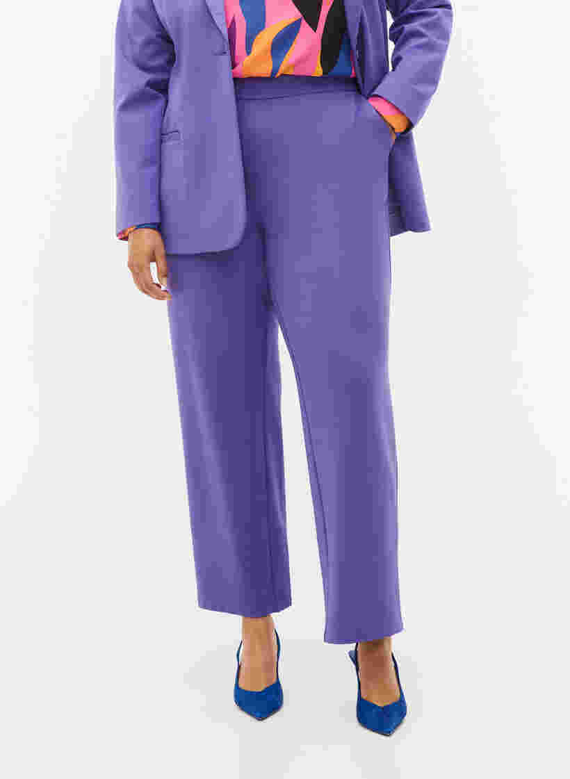 Wijde broek met zakken, Ultra Violet, Model image number 2