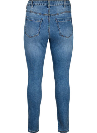Amy jeans met een hoge taille en super slanke pasvorm, Blue denim, Packshot image number 1