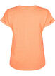 T-shirt van katoen in neon kleur, Oranje, Packshot image number 1