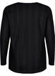 Gestructureerde lange mouw blouse, Black, Packshot image number 1