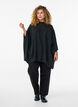 Poncho met geribde details en een ronde hals, Grijs, Model image number 1