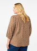 Katoenen blouse met 3/4 mouwen en stippen, Coca Mocha Dot , Model image number 1