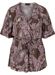 Viscose tuniek met print en 2/4 mouwen, Bracken Paisley