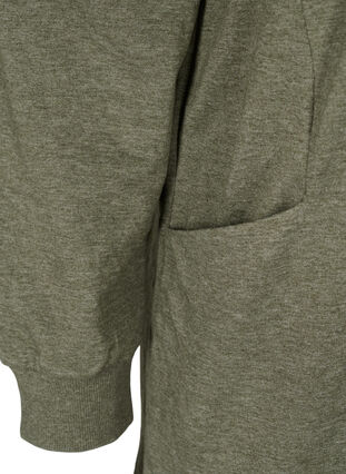 Gemêleerde sweaterjurk met zakken, Ivy Green, Packshot image number 3