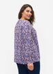 FLASH - Blouse met lange mouwen en print, Strong Blue Flower, Model image number 1