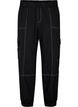 Cargobroek met contrasterende stiksels, Black, Packshot image number 0