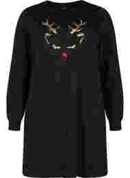 Kersttrui jurk, Black Reindeer