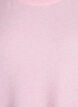 Los gebreide shirt met korte mouwen, Roze, Packshot image number 2