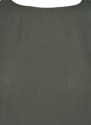 Viscose top met 3/4 mouwen en smokwerk, Thyme, Packshot image number 2