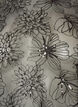 Mesh blouse met bloemen en pailletten, Zwart, Packshot image number 2