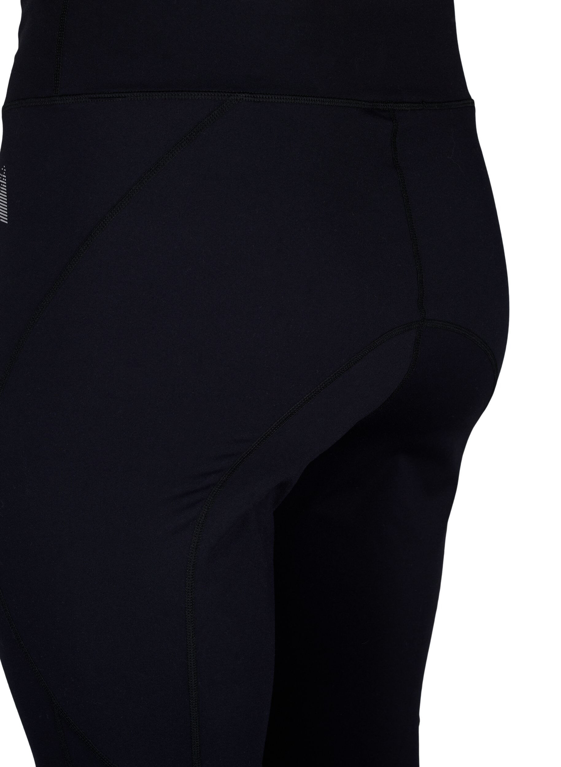 Zizzi Workout panties met versterking aan de binnenkant van de dijen, Black, Packshot image number 3
