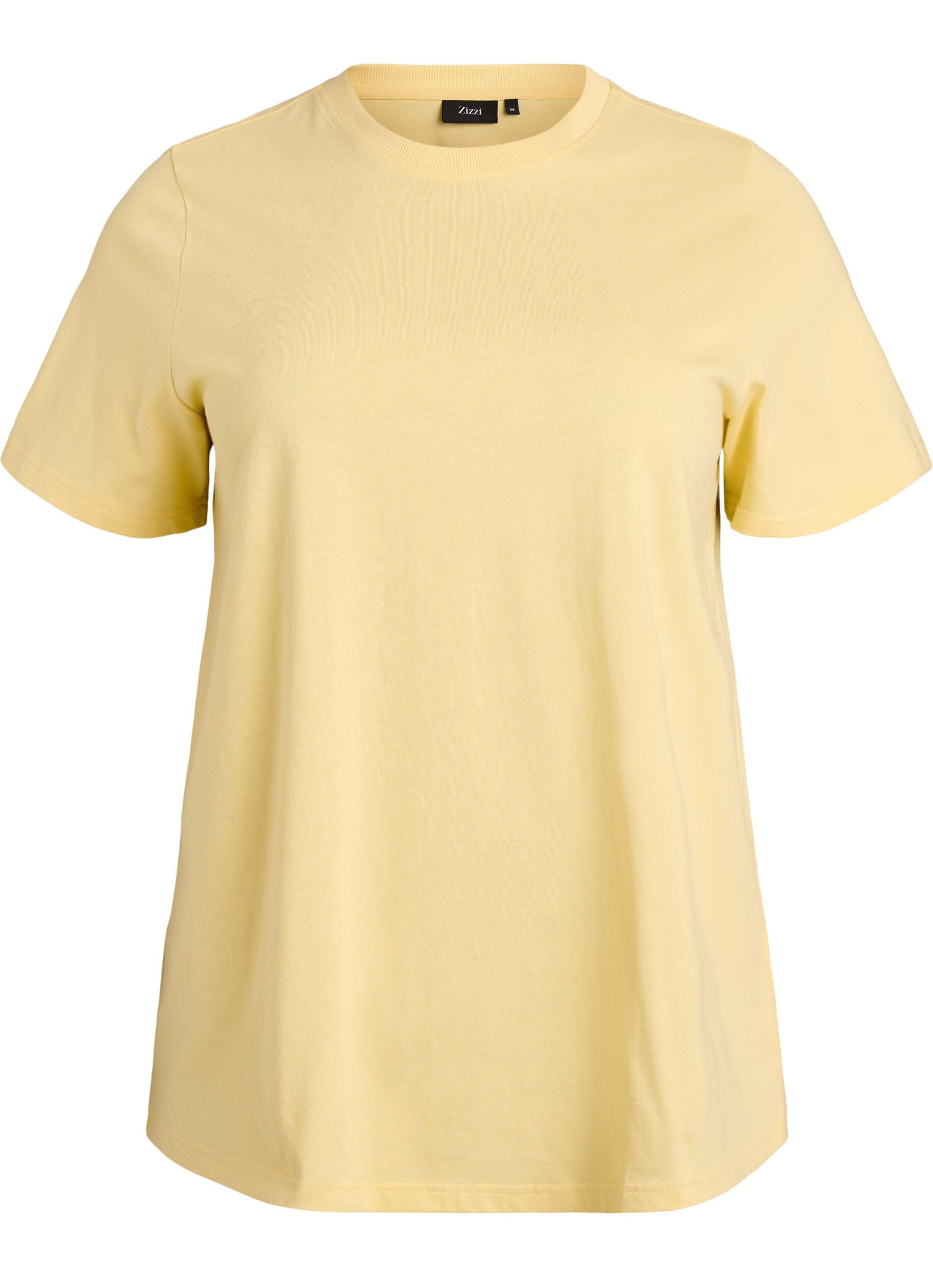 Basic katoenen T-shirt met ronde hals