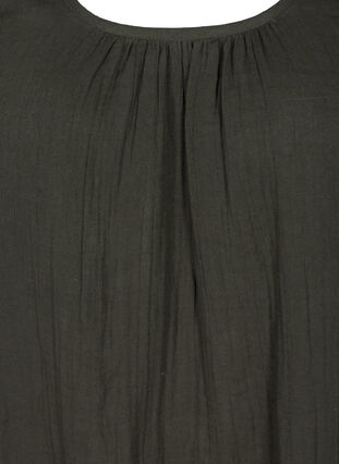 Mouwloze katoenen jurk met a-lijn, Khaki As sample, Packshot image number 2