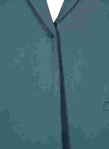 Basic blazer met knoop en sierzakken, Silver Pine, Packshot image number 2