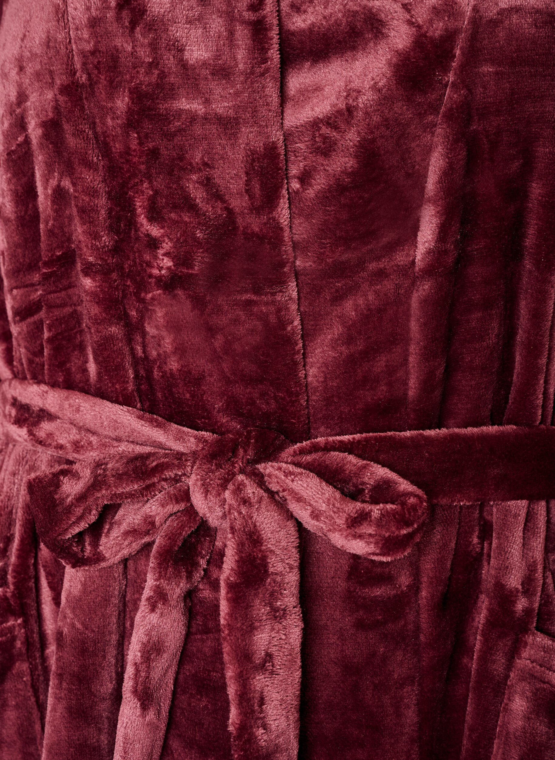 ZizziKamerjas in zachte velour met zakken, Rood, Packshot image number 2
