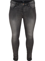 Super slim Amy jeans met hoge taille, Dark Grey Denim
