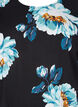 Viscose top met korte mouwen en bloemenprint, Black Big Flower, Packshot image number 2
