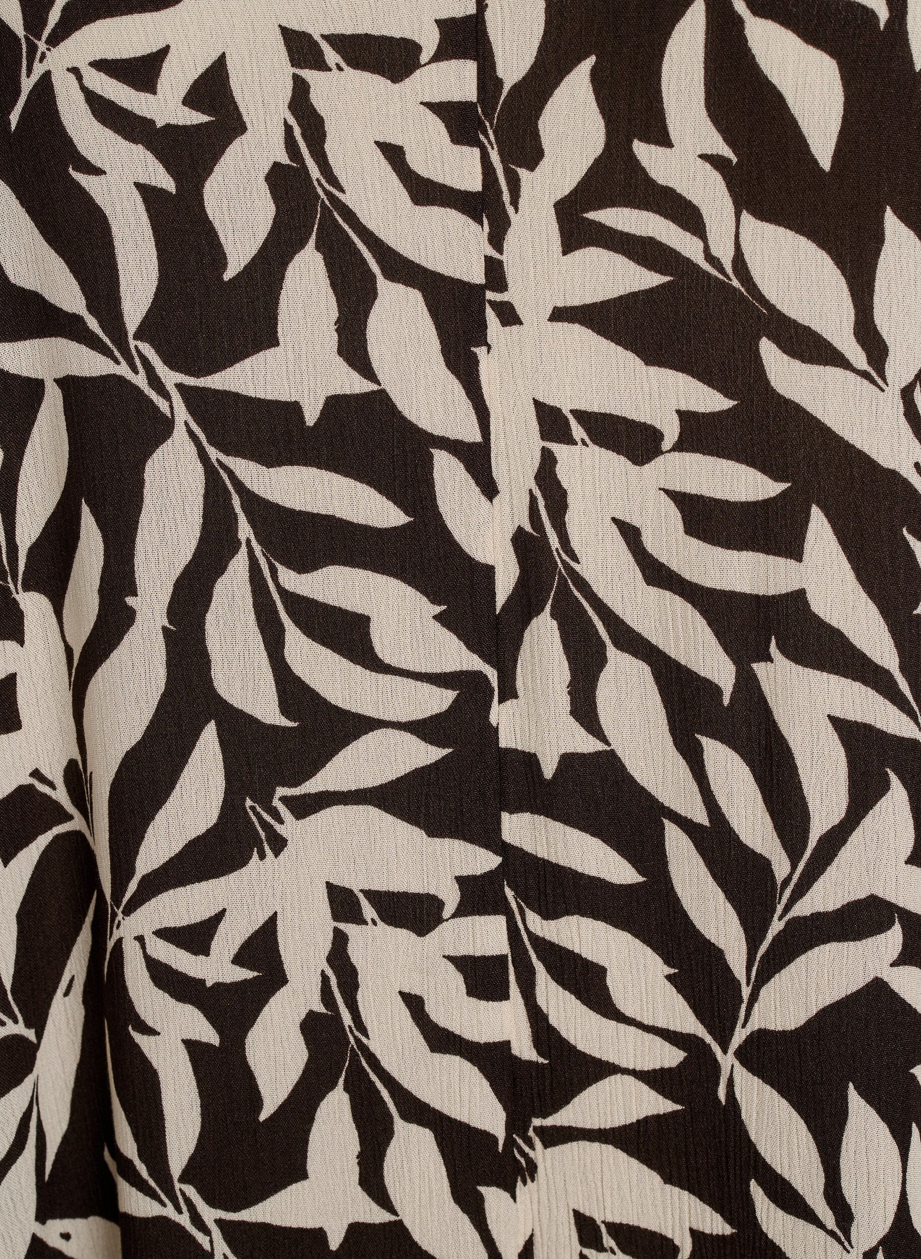 Zizzi A-lijn maxi-jurk zonder mouwen met een V-hals, Bruin, Packshot image number 2