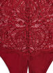 Hipsterstring zonder kruisje met kant en hoge taille, Rood, Packshot image number 2
