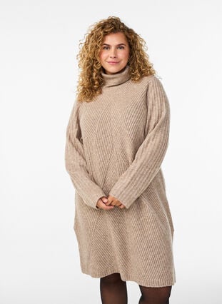 GORGLITTER Getailleerde jurk met split voor dames, korte mouwen, zomer GORGLITTER Getailleerde jurk met split voor dames, korte mouwen, zomer