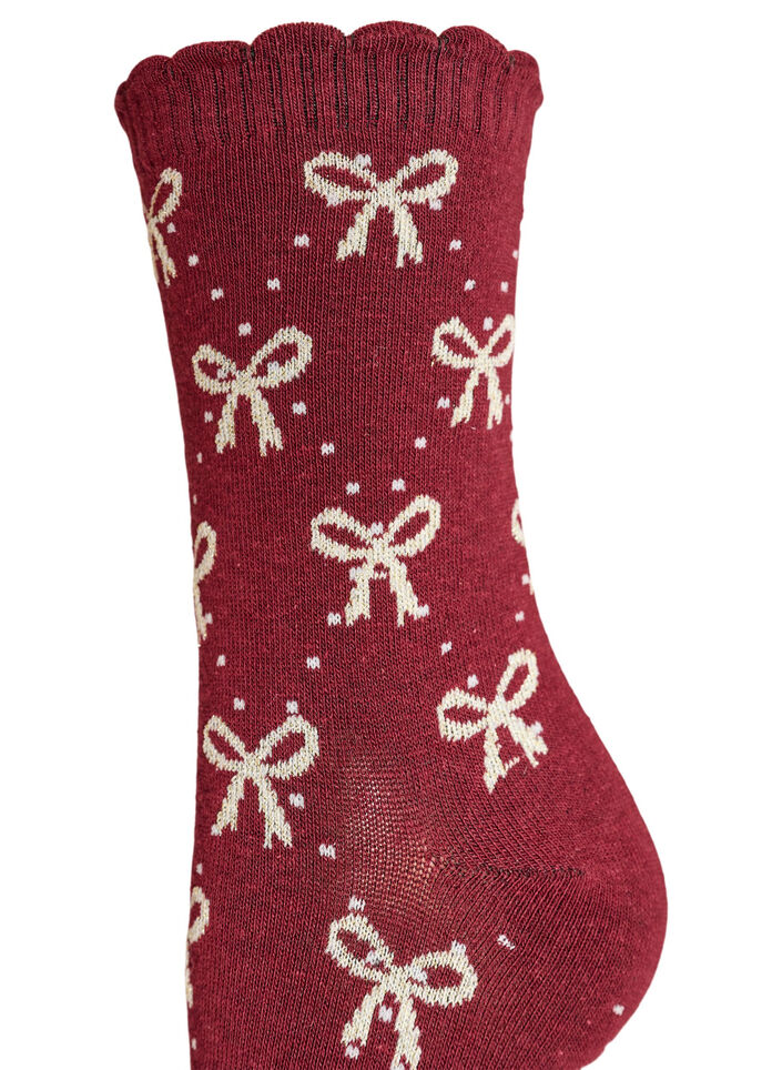 2-pack kerstsokken, Rood, Packshot image number 2