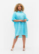 Lang hemd van viscose met structuur, Bachelor Button, Model image number 3