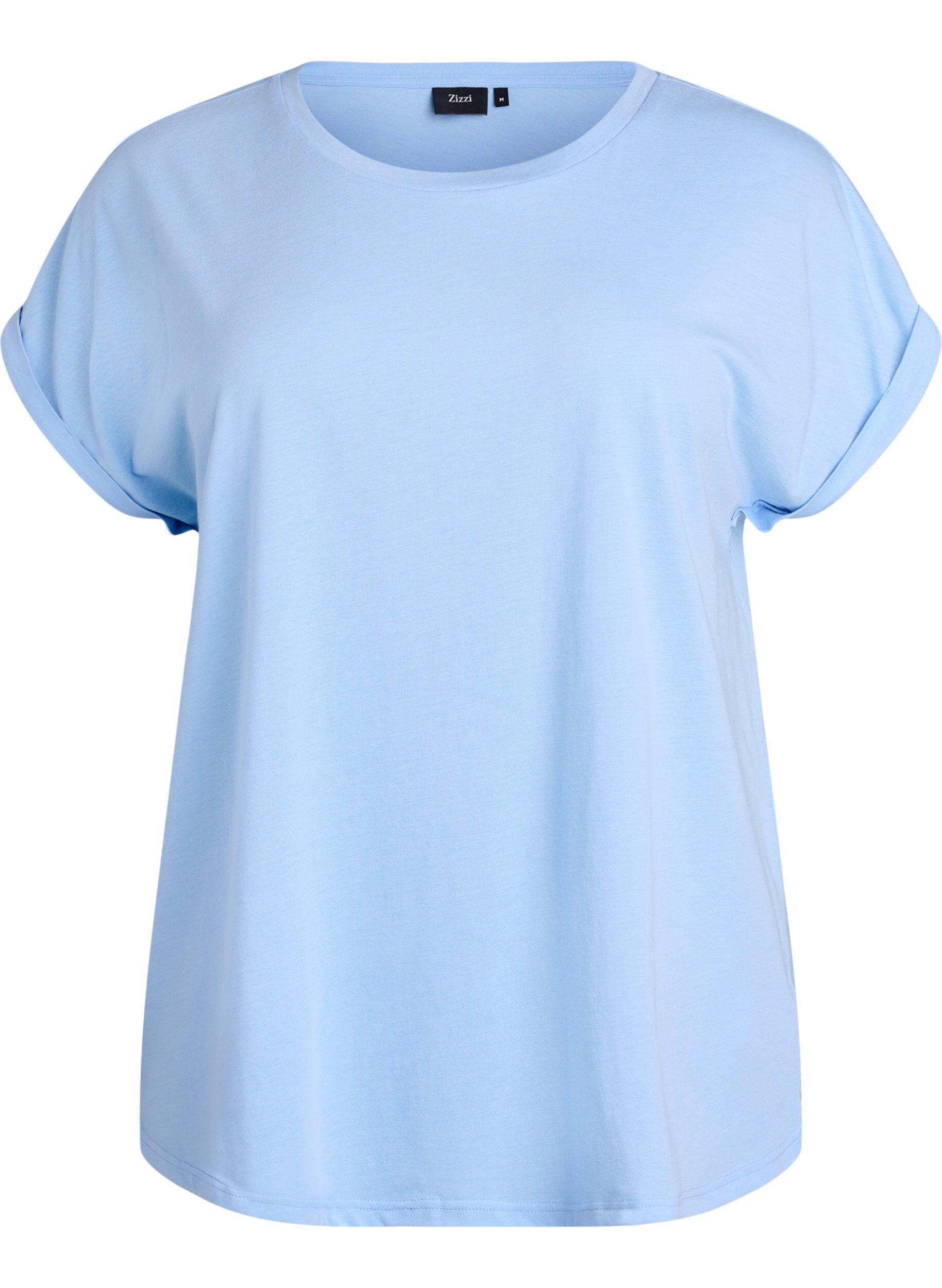 T-shirt met korte mouwen in een katoenmix