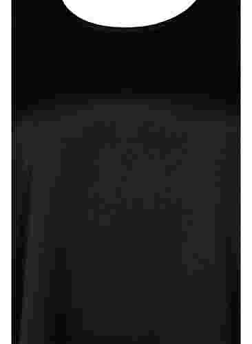 Blouse met lange mouwen en ronde hals, Black, Packshot image number 2