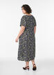 Viscose midi-jurk met bloemenprint, Zwart, Model image number 1