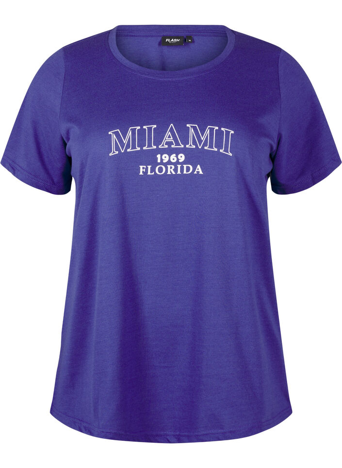 FLASH - T-shirt met motief, Royal Blue Miami, Packshot image number 0
