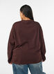 Basic T-shirt met lange mouwen, Bruin, Model image number 2