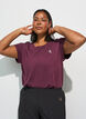 Effen gekleurd trainingsshirt, Rood, Model image number 3