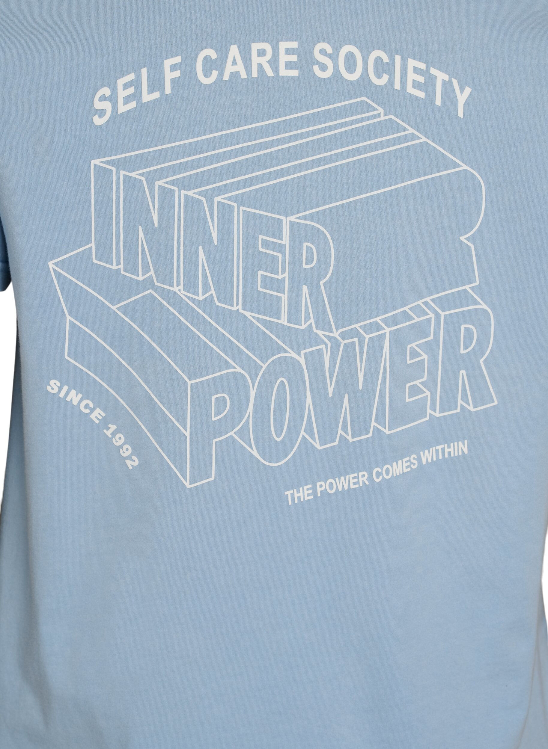 ZizziGrafisch T-shirt van biologisch katoen, Blauw, Packshot image number 3
