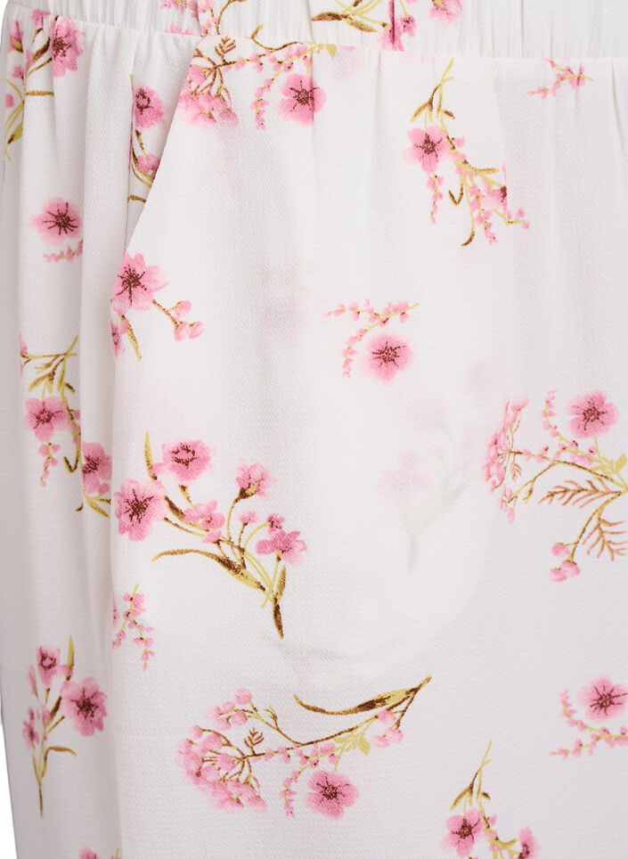 Culotte broek met print, Wit, Packshot image number 2