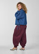 Denim blouse met ballonpasvorm, Blauw, Model image number 2