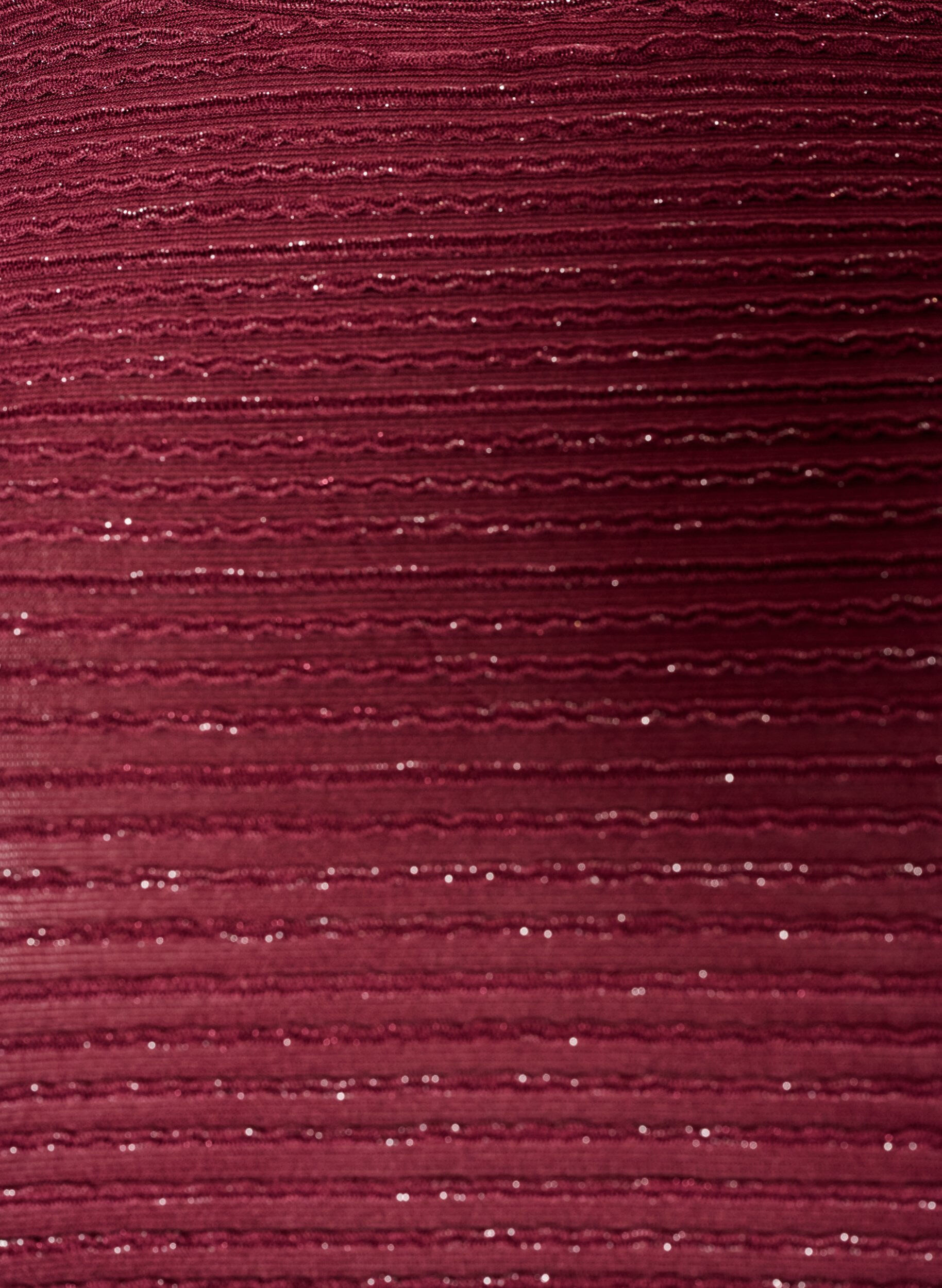 ZizziBlouse met structuur en glitter, Rood, Packshot image number 2