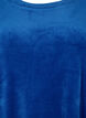  Velours jurk met korte mouwen en ronde halslijn	, Monaco Blue, Packshot image number 2
