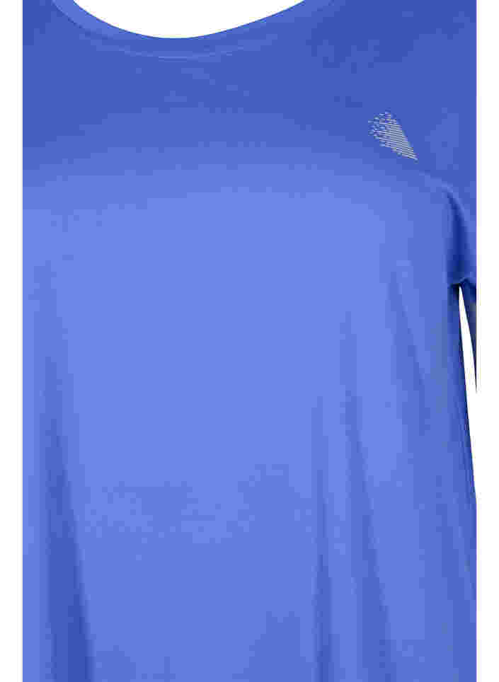 Effen sportshirt, Dazzling Blue, Packshot image number 2