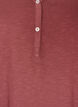 T-shirt met lange mouwen, V-hals en knopen, Bruin, Packshot image number 2