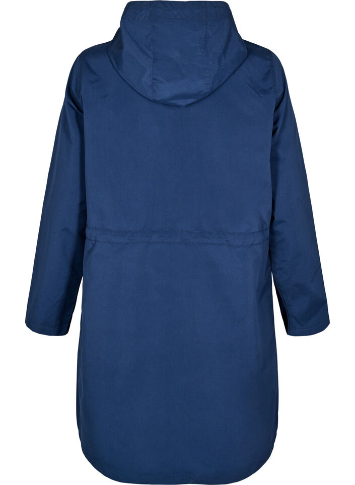 FLASH - Waterafstotende parka met capuchon, Blauw, Packshot image number 1