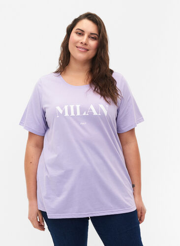 FLASH - T-shirt met motief, Lavender, Model image number 0
