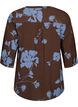 Blouse met bloemendesign en 3/4 mouw, Falcon Flower, Packshot image number 1