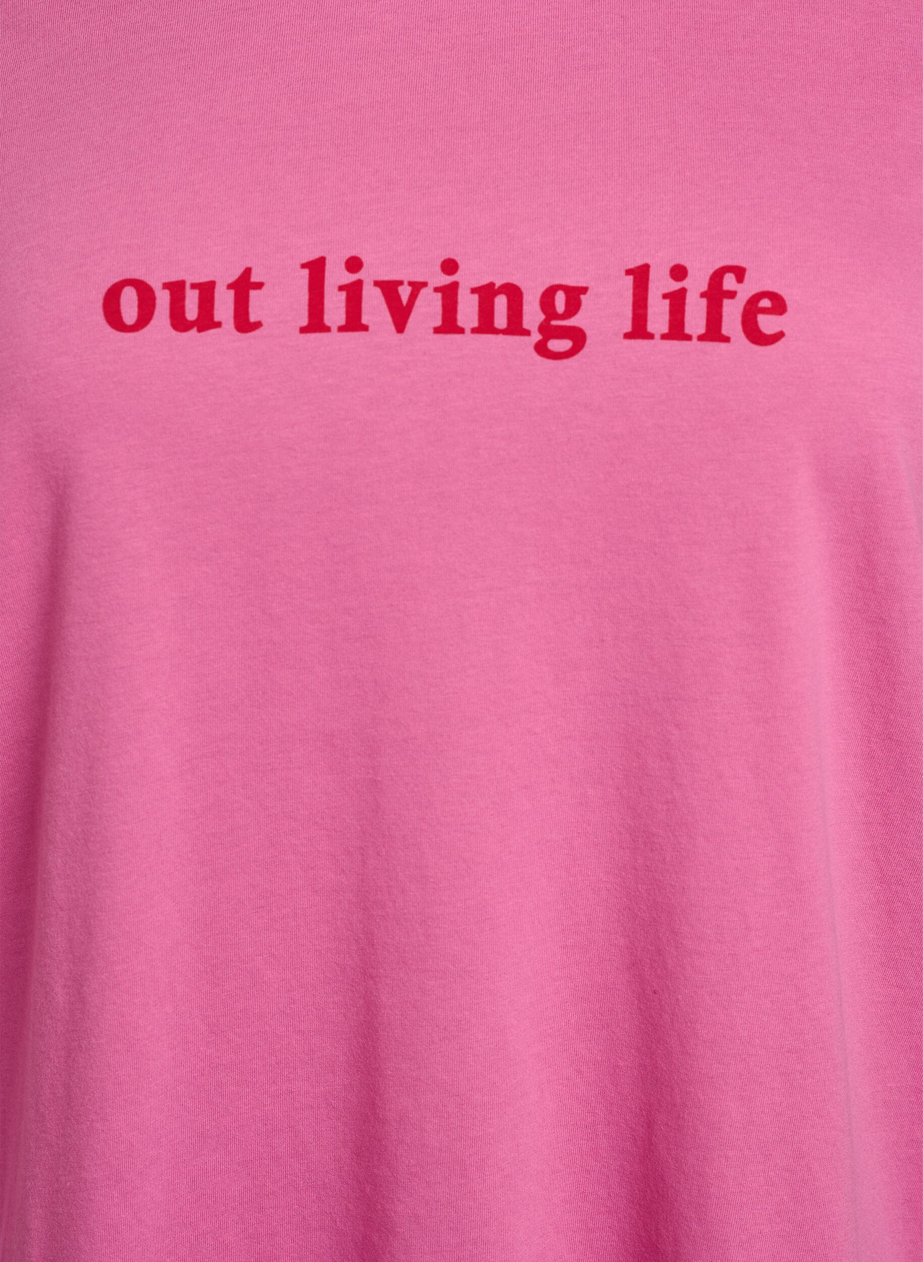 ZizziT-shirt met print, Roze, Packshot image number 2