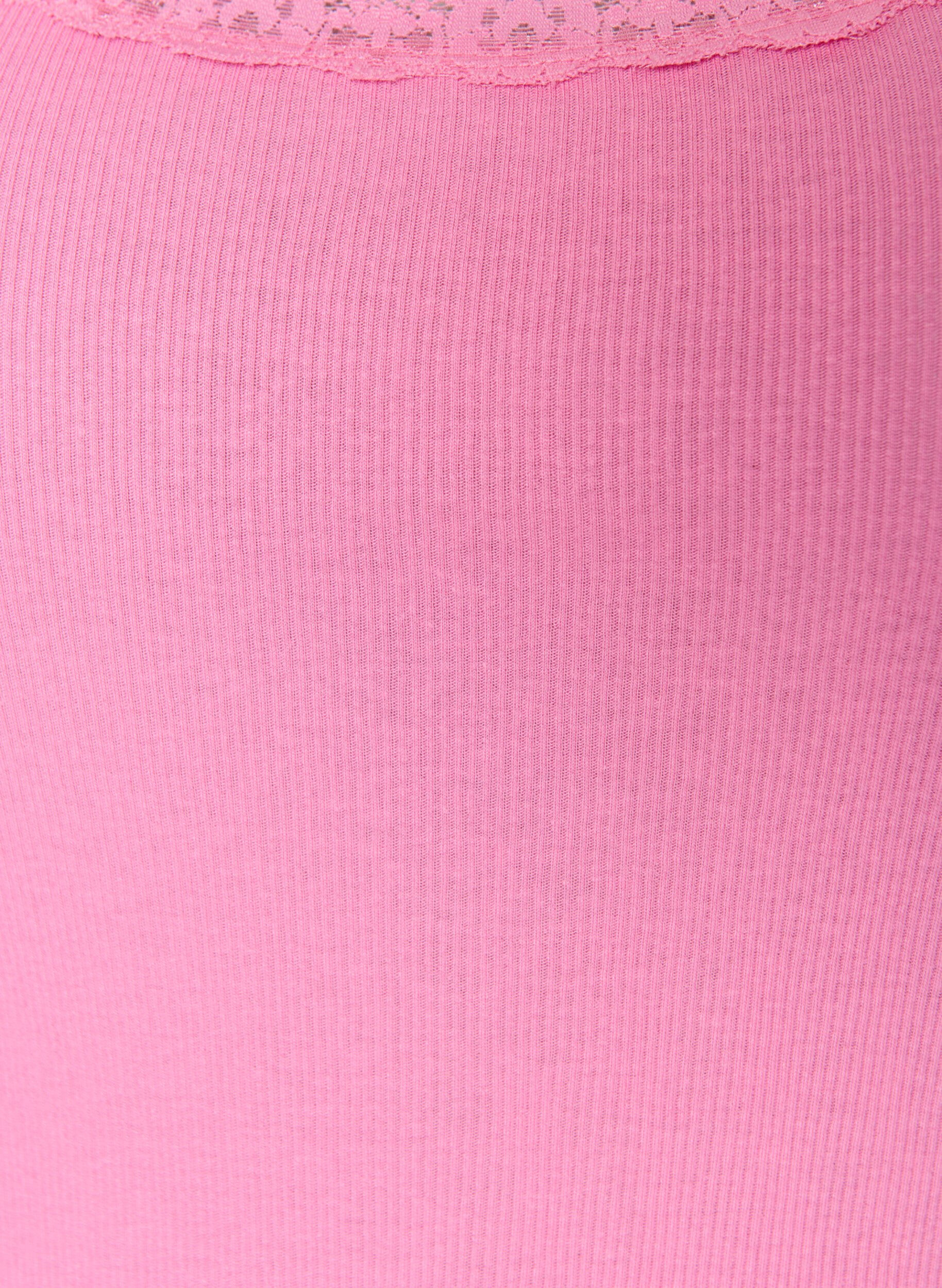 ZizziTop met kant, Roze, Packshot image number 2