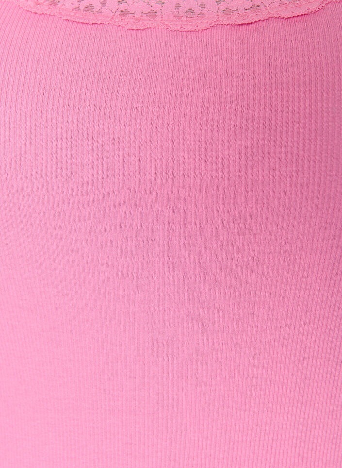 Top met kant, Roze, Packshot image number 2